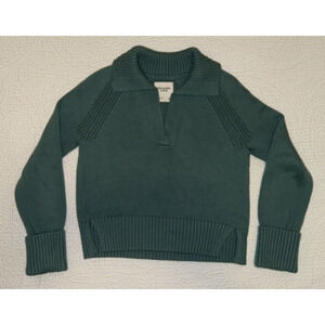 Abercrombie & Fitch Teal Notch-Neck Sweater XS